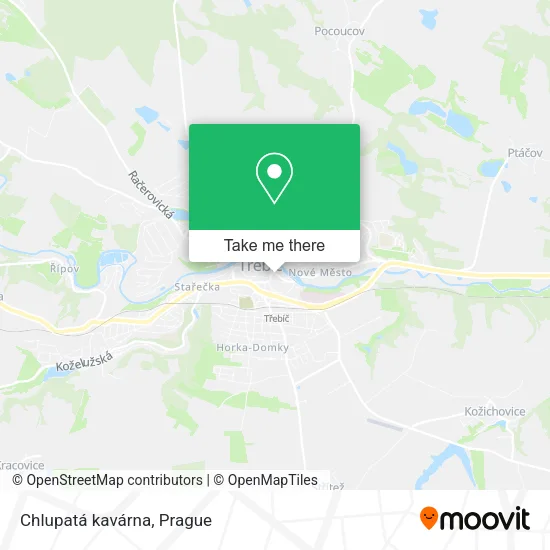 Карта Chlupatá kavárna