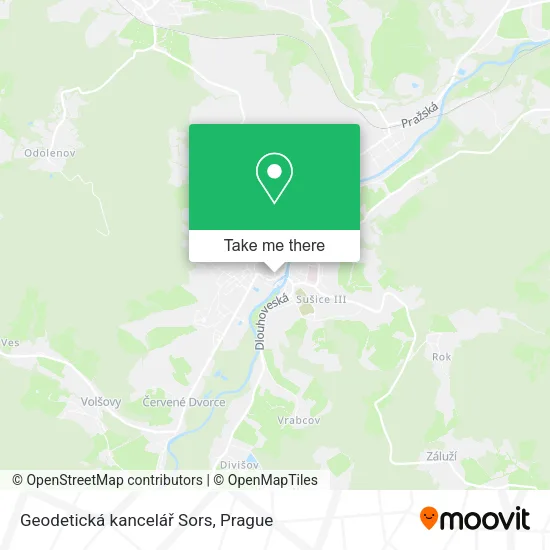 Карта Geodetická kancelář Sors