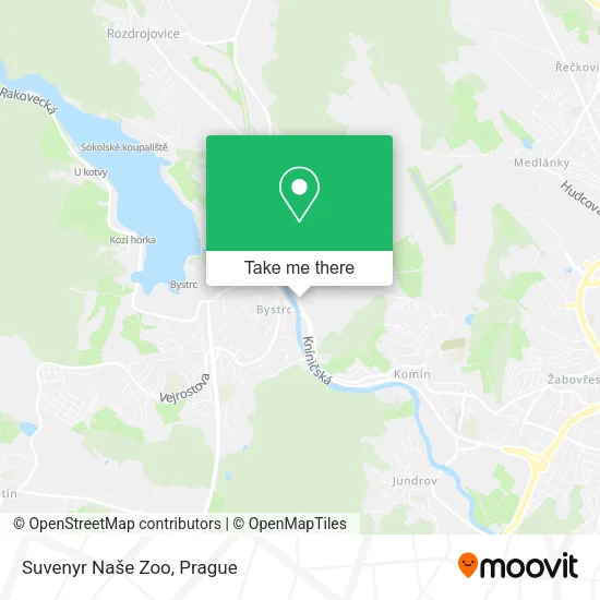Карта Suvenyr Naše Zoo