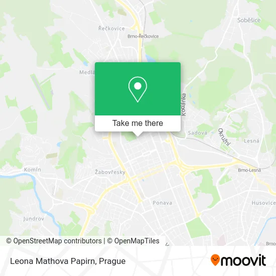 Leona Mathova Papirn map