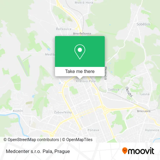 Карта Medcenter s.r.o. Pala