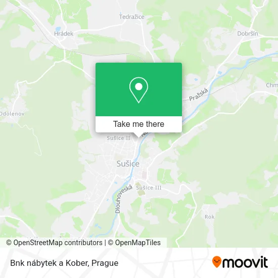 Карта Bnk nábytek a Kober