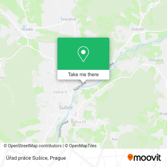 Карта Úřad práce Sušice