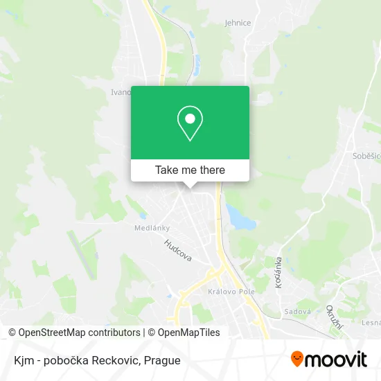 Карта Kjm - pobočka Reckovic