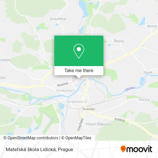 Карта Mateřská škola Lidická