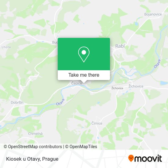 Карта Kiosek u Otavy