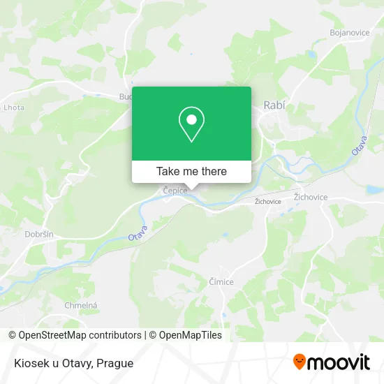 Карта Kiosek u Otavy