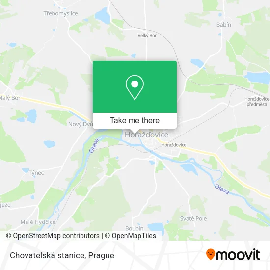 Карта Chovatelská stanice