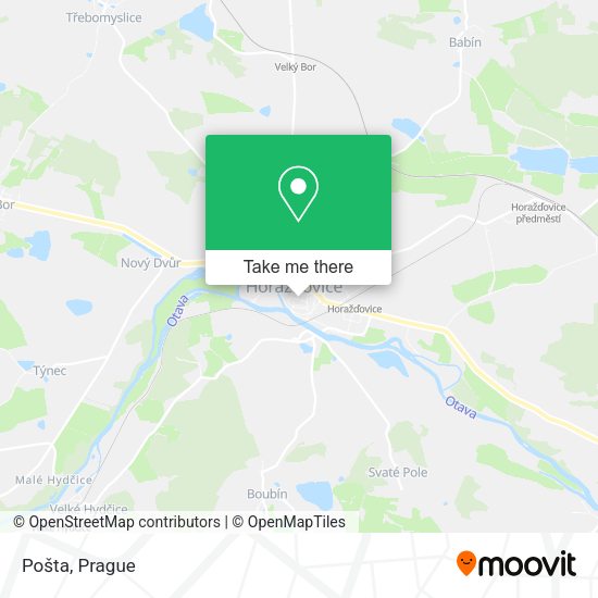 Карта Pošta