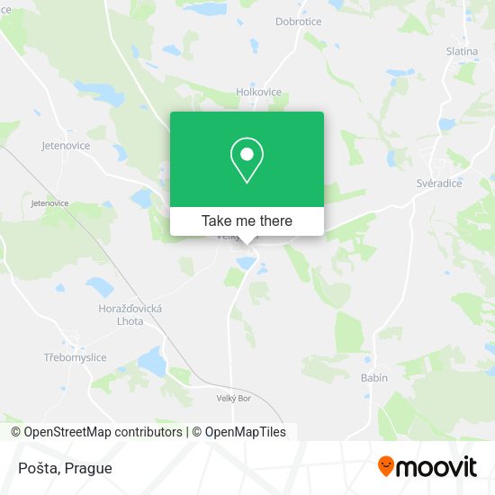 Карта Pošta