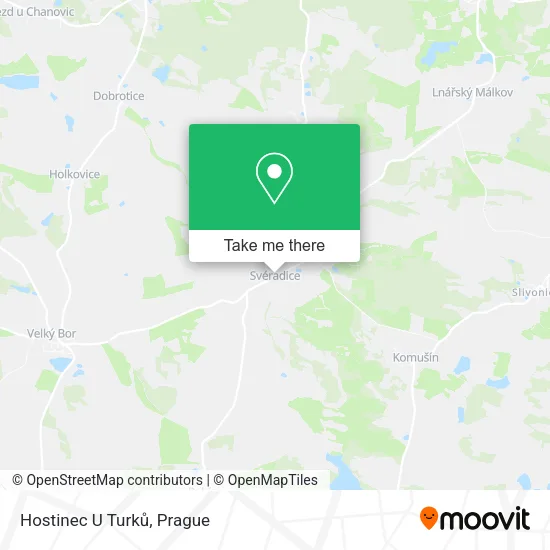 Карта Hostinec U Turků