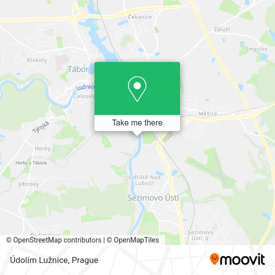 Карта Údolím Lužnice