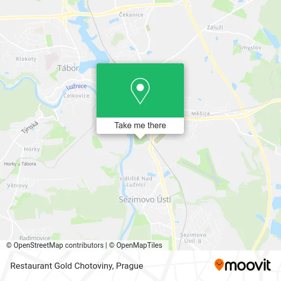 Restaurant Gold Chotoviny map