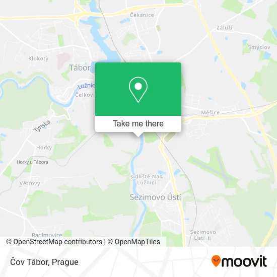 Карта Čov Tábor