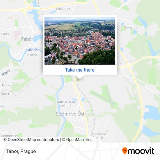 Карта Tábor