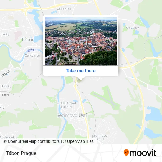 Карта Tábor