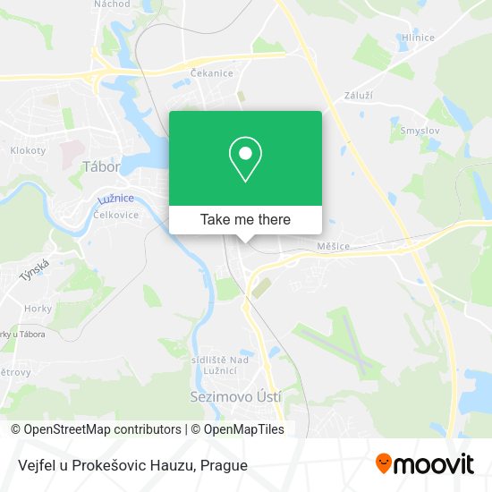 Карта Vejfel u Prokešovic Hauzu
