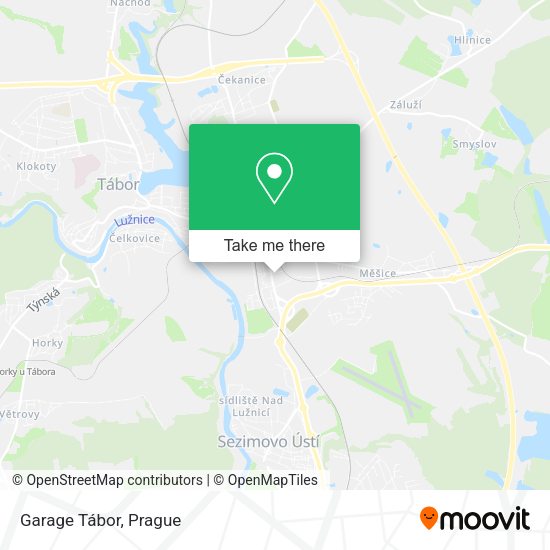 Карта Garage Tábor