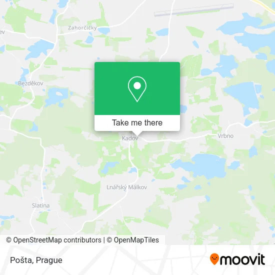 Карта Pošta