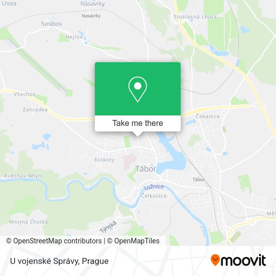 Карта U vojenské Správy