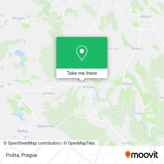 Карта Pošta