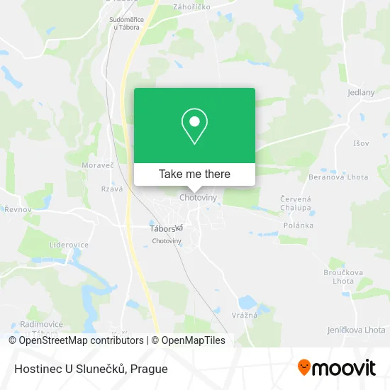 Карта Hostinec U Slunečků