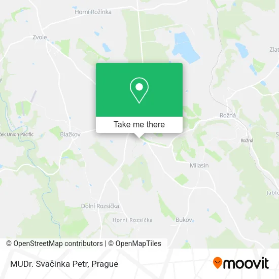 Карта MUDr. Svačinka Petr