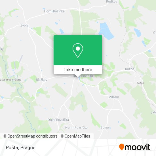 Карта Pošta
