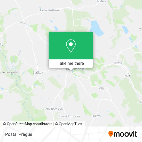 Карта Pošta