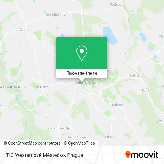 Карта TIC Westernové Městečko