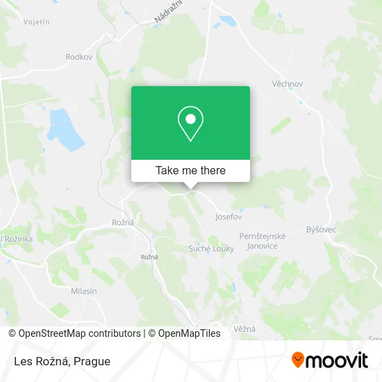 Карта Les Rožná