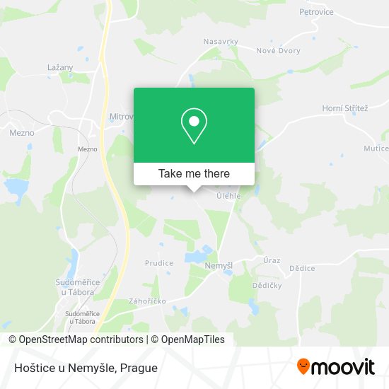 Карта Hoštice u Nemyšle