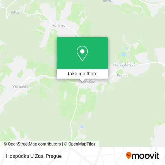 Карта Hospůdka U Zas