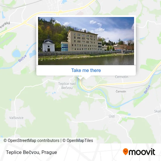 Карта Teplice Bečvou