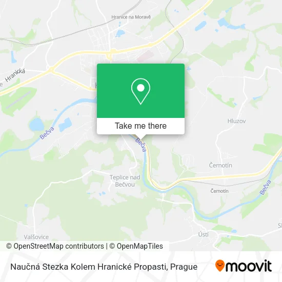 Naučná Stezka Kolem Hranické Propasti map