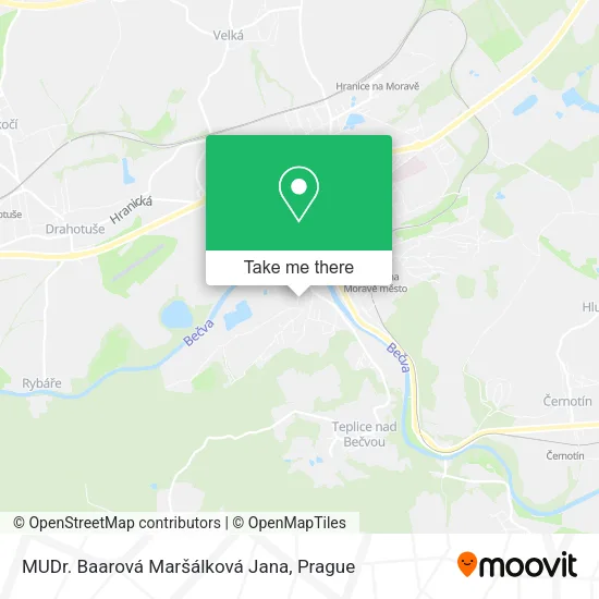Карта MUDr. Baarová Maršálková Jana