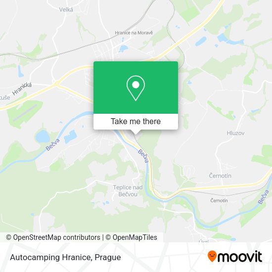 Карта Autocamping Hranice