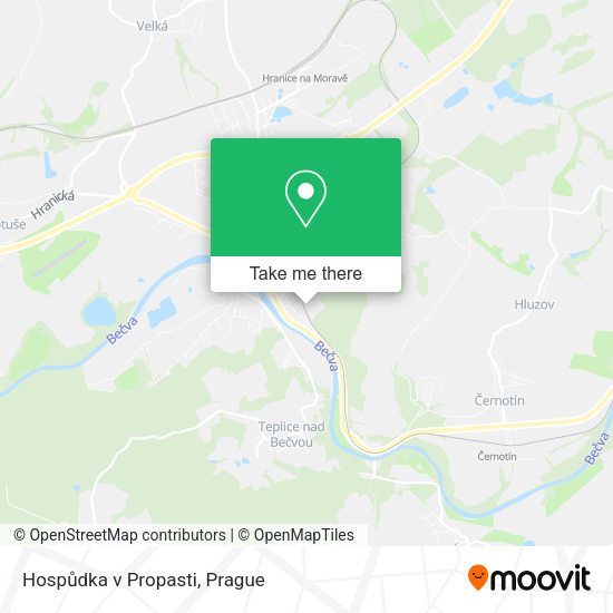 Карта Hospůdka v Propasti