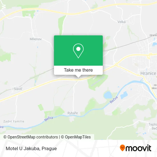 Карта Motel U Jakuba
