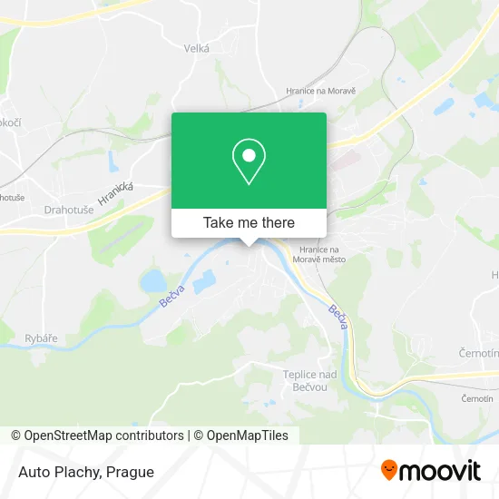 Карта Auto Plachy