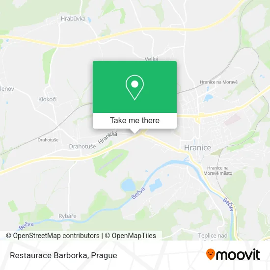 Карта Restaurace Barborka