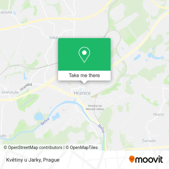 Květiny u Jarky map
