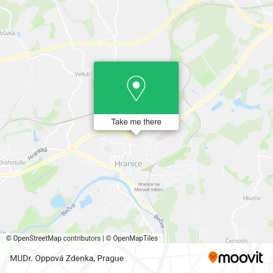Карта MUDr. Oppová Zdenka