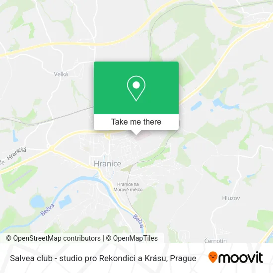 Карта Salvea club - studio pro Rekondici a Krásu