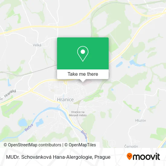 Карта MUDr. Schovánková Hana-Alergologie