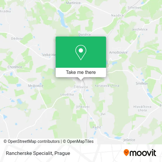 Карта Rancherske Specialit