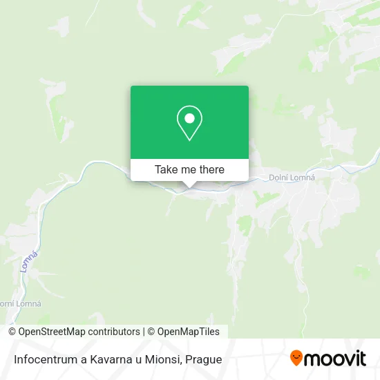Карта Infocentrum a Kavarna u Mionsi
