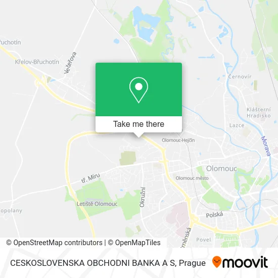 Карта CESKOSLOVENSKA OBCHODNI BANKA A S