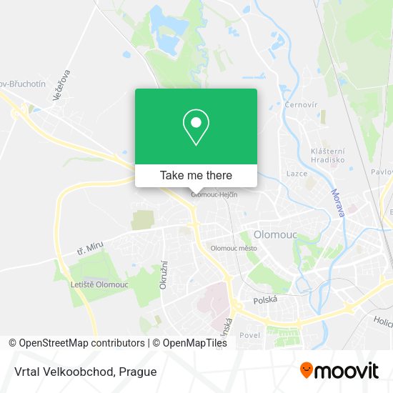 Карта Vrtal Velkoobchod