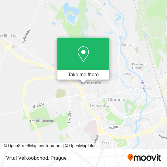 Карта Vrtal Velkoobchod